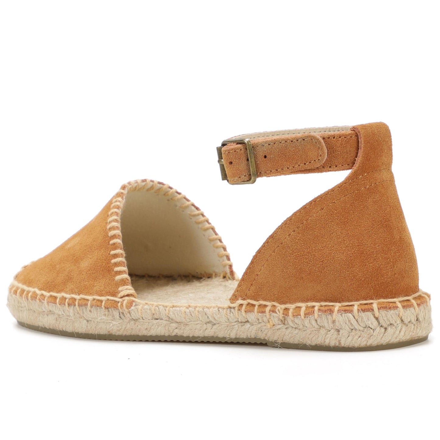 Women's Suede Ankle Strap Espadrille Sandals | Summer Flat Shoes