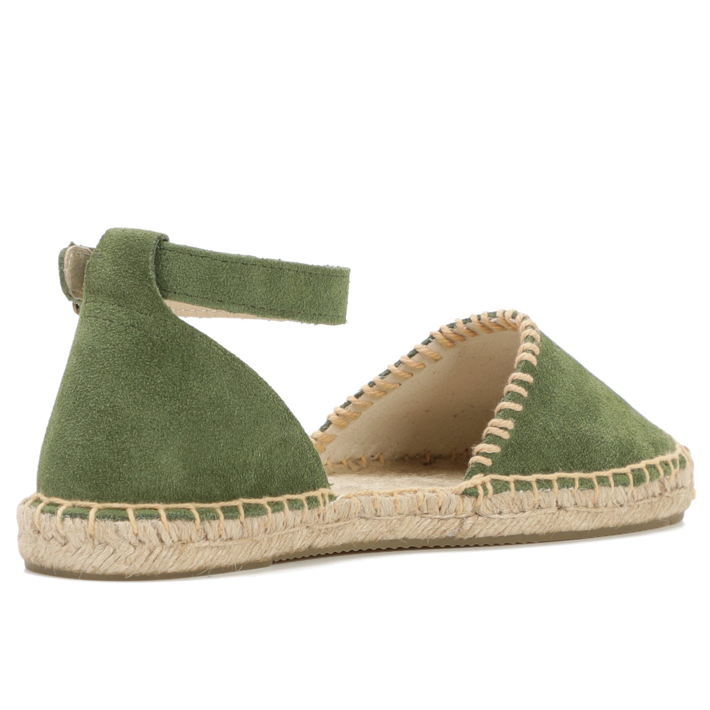 Women's Suede Ankle Strap Espadrille Sandals | Summer Flat Shoes