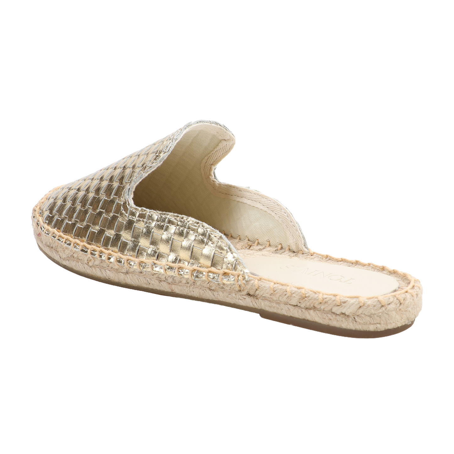 Women's Handwoven Leather Mule Espadrilles | Summer Slip-On Flats