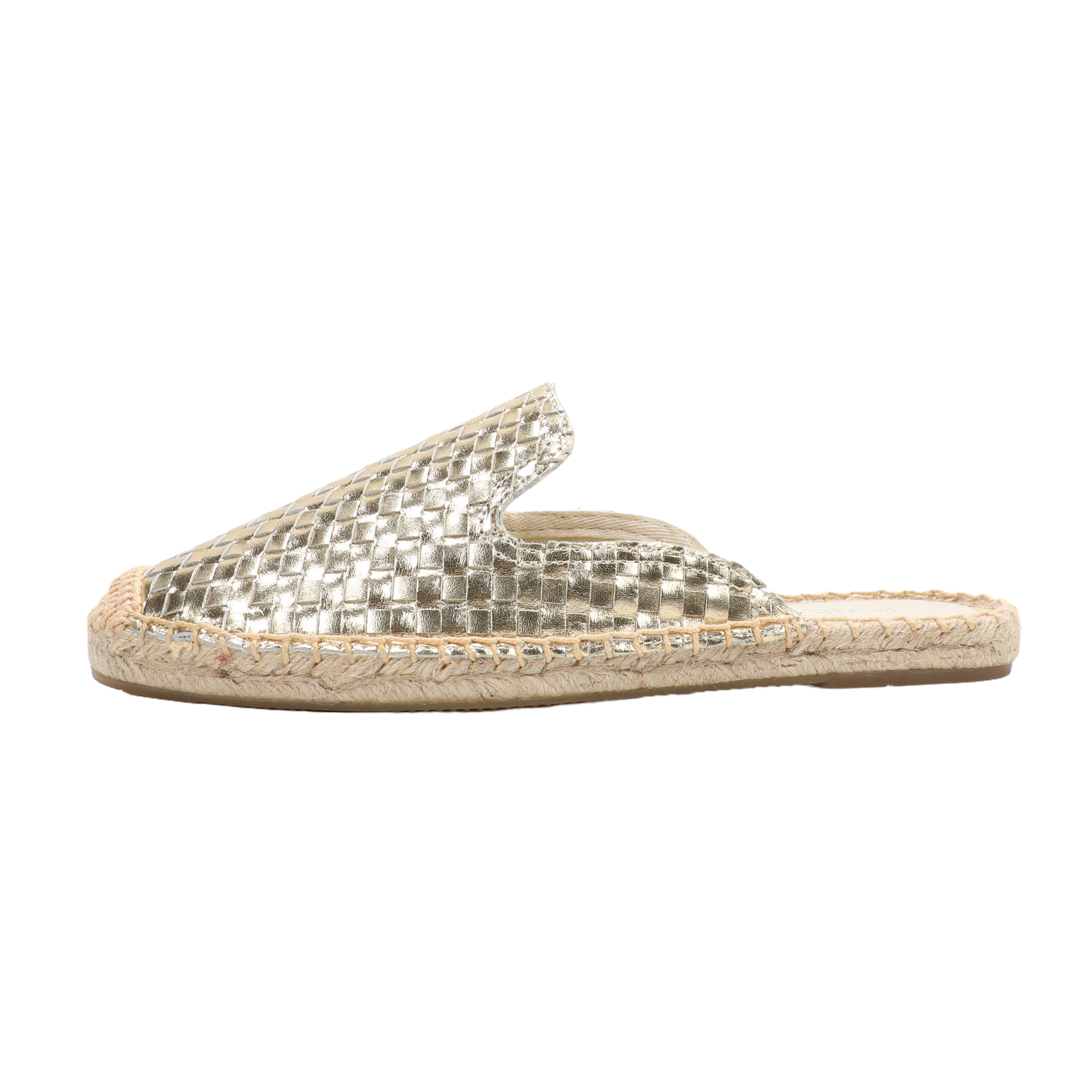 Women's Handwoven Leather Mule Espadrilles | Summer Slip-On Flats