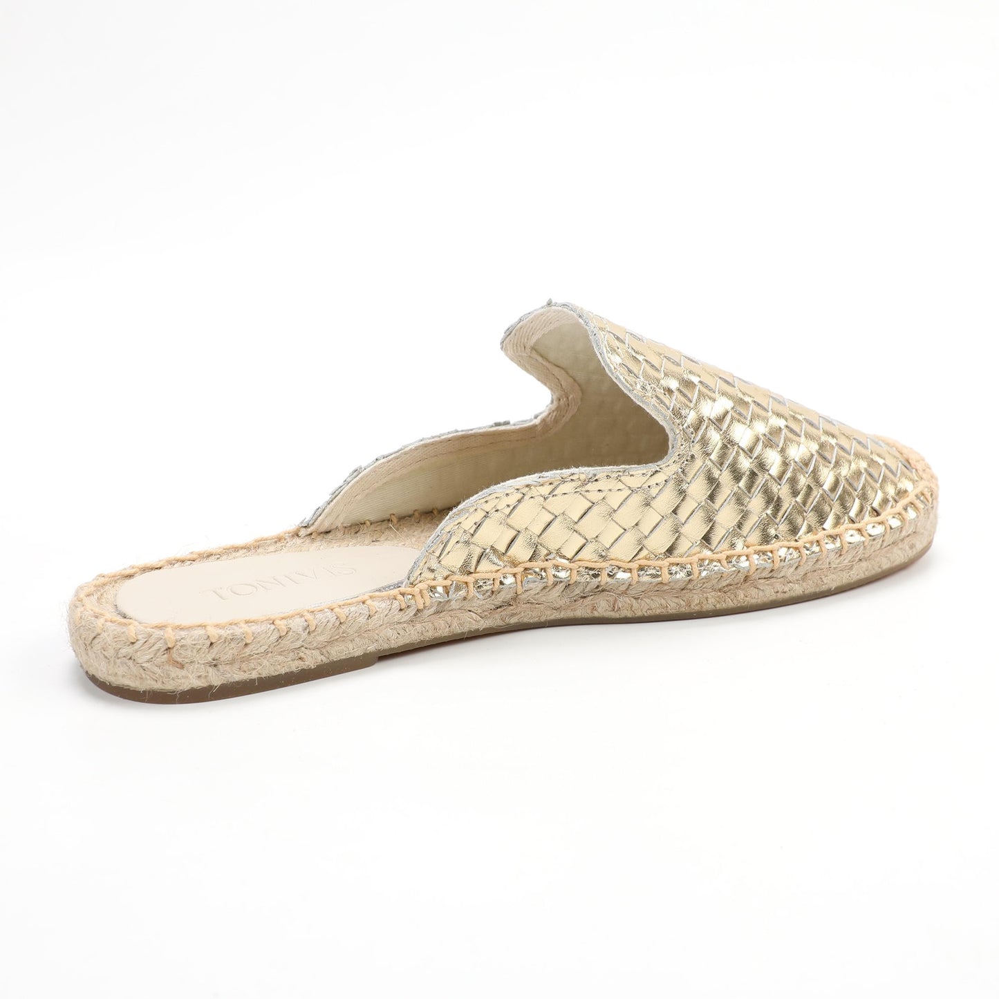 Women's Handwoven Leather Mule Espadrilles | Summer Slip-On Flats