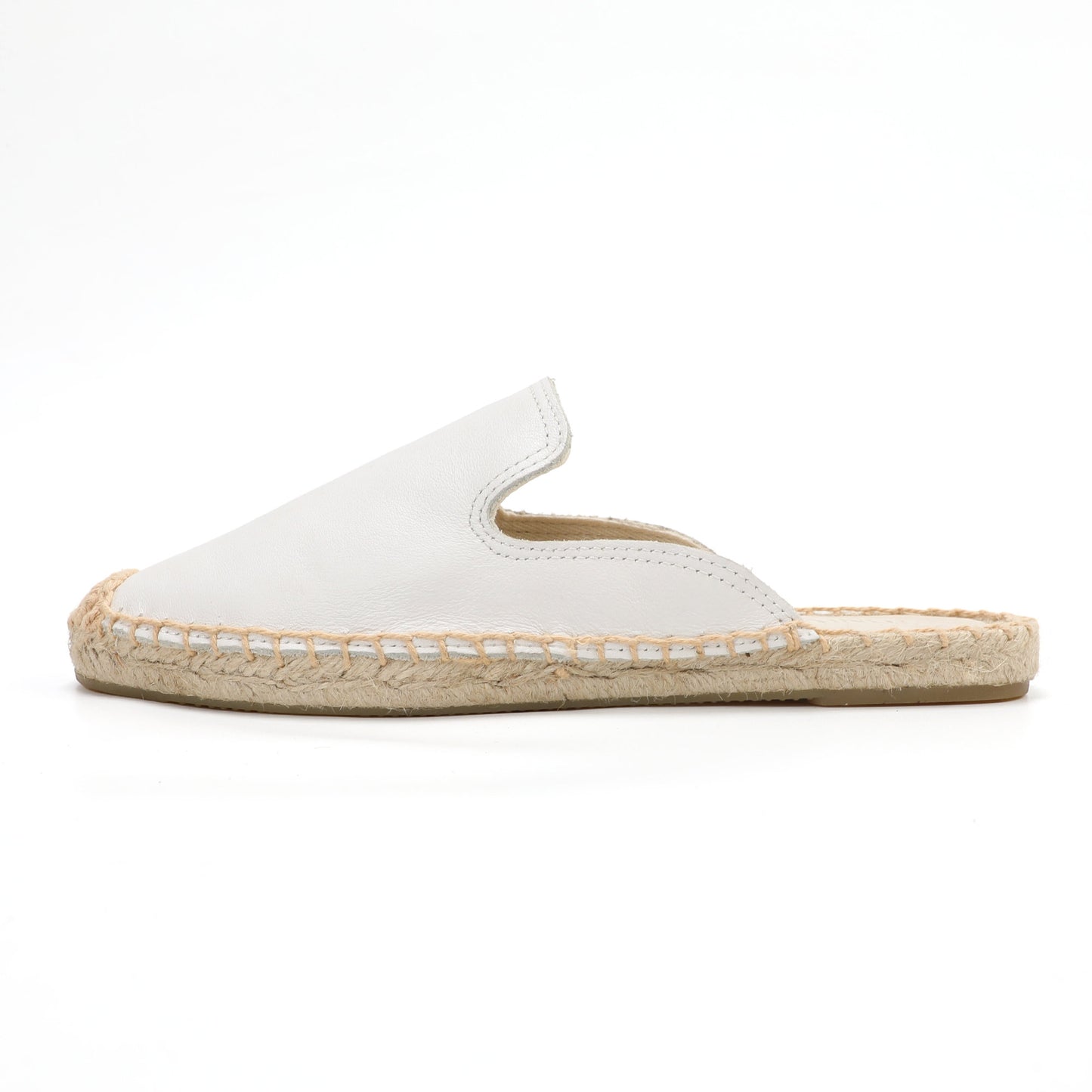 Women's Genuine Leather Mule Espadrilles | Summer Slip-On Flats