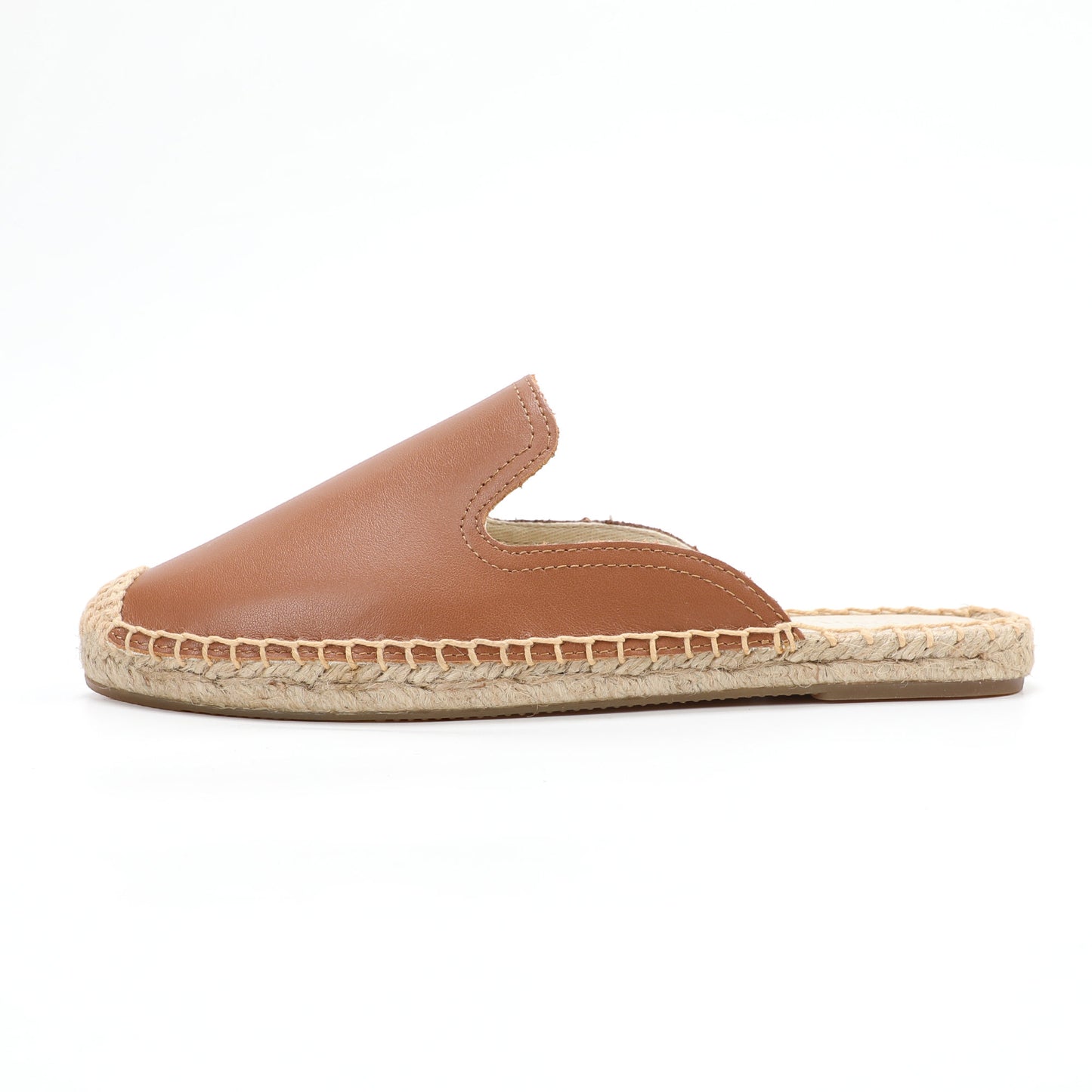 Women's Genuine Leather Mule Espadrilles | Summer Slip-On Flats