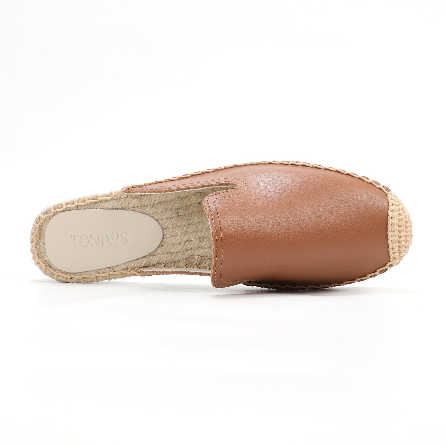 Women's Genuine Leather Mule Espadrilles | Summer Slip-On Flats