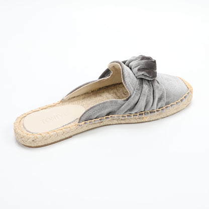 Women's Bow Knot Mule Espadrilles | Summer Slip-On Flats