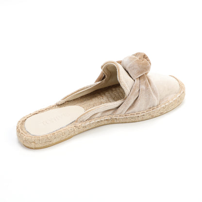 Women's Bow Knot Mule Espadrilles | Summer Slip-On Flats