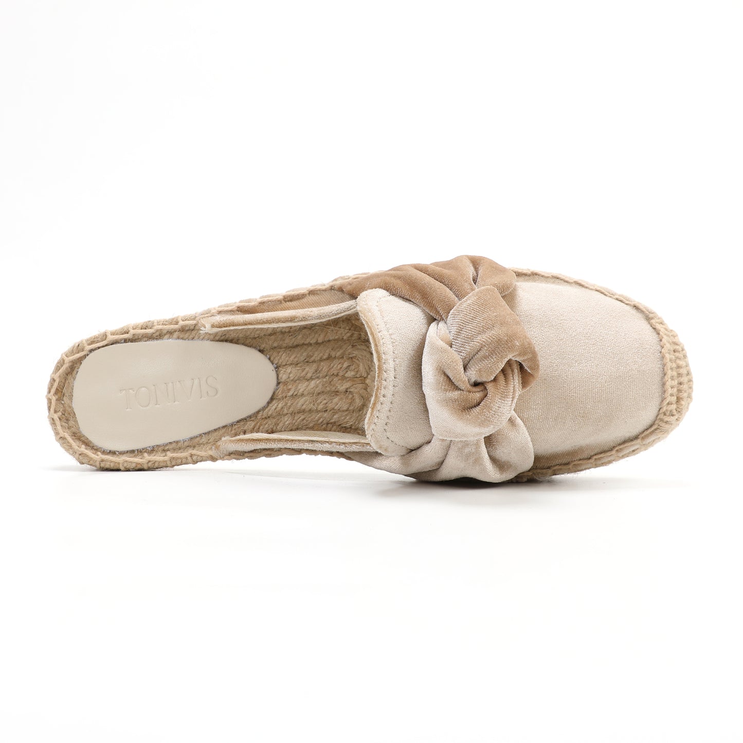 Women's Bow Knot Mule Espadrilles | Summer Slip-On Flats