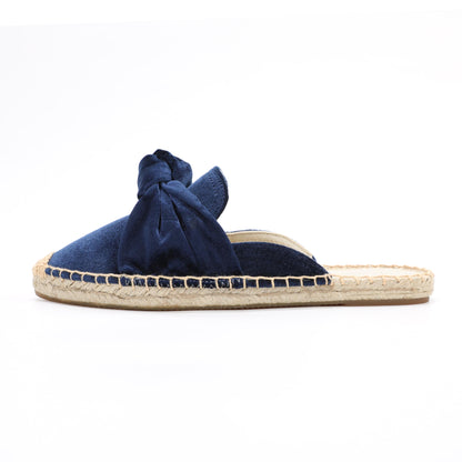 Women's Bow Knot Mule Espadrilles | Summer Slip-On Flats