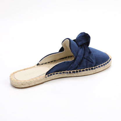 Women's Bow Knot Mule Espadrilles | Summer Slip-On Flats