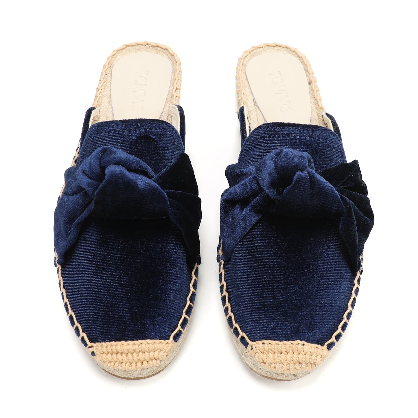 Women's Bow Knot Mule Espadrilles | Summer Slip-On Flats