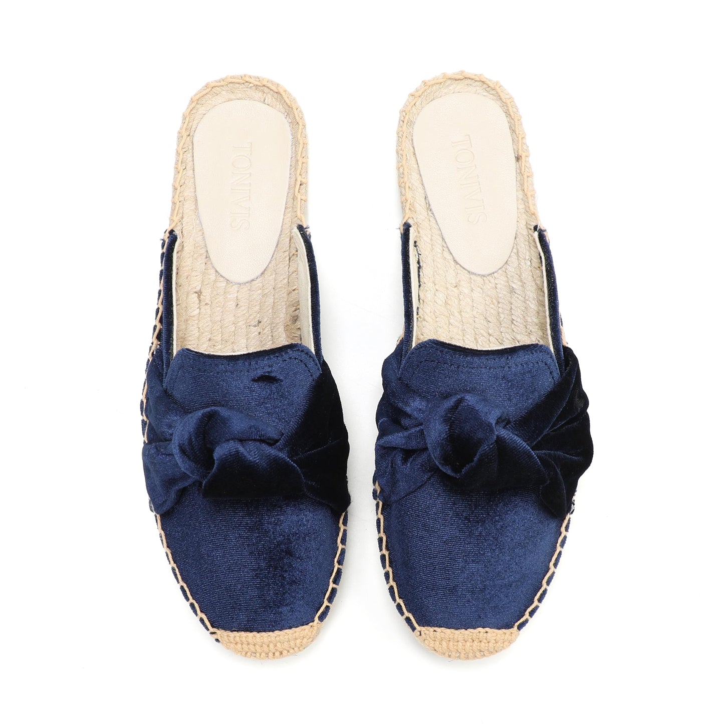 Women's Bow Knot Mule Espadrilles | Summer Slip-On Flats