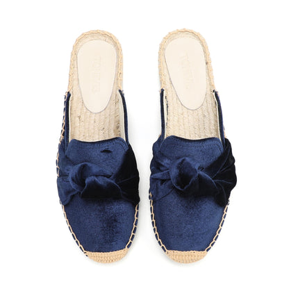 Women's Bow Knot Mule Espadrilles | Summer Slip-On Flats