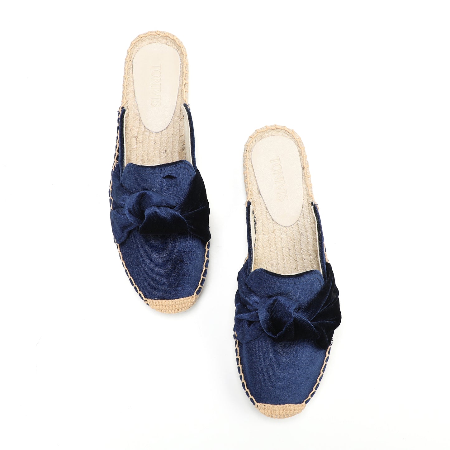 Women's Bow Knot Mule Espadrilles | Summer Slip-On Flats