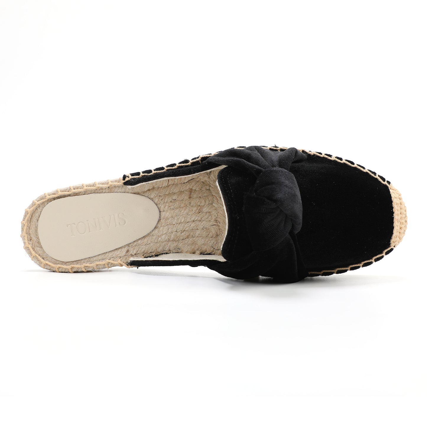 Women's Bow Knot Mule Espadrilles | Summer Slip-On Flats