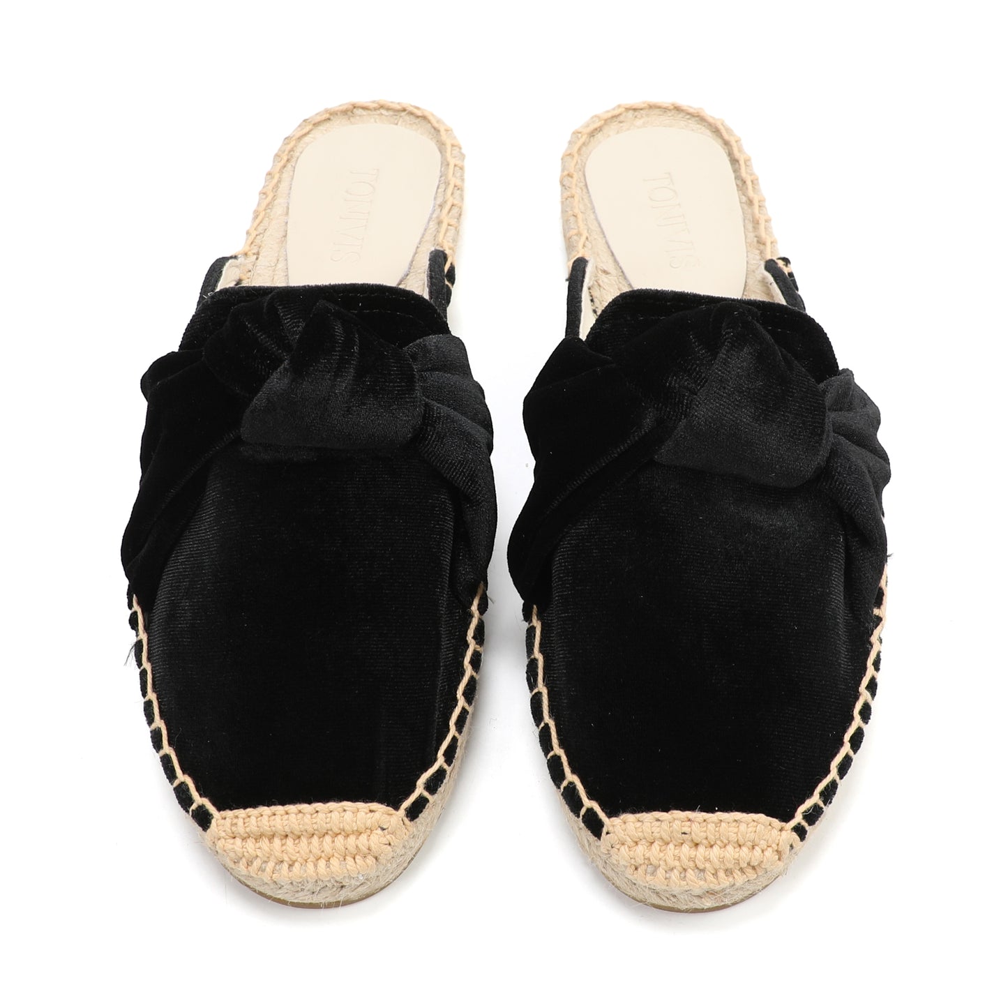Women's Bow Knot Mule Espadrilles | Summer Slip-On Flats