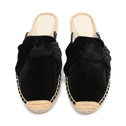 Women's Bow Knot Mule Espadrilles | Summer Slip-On Flats
