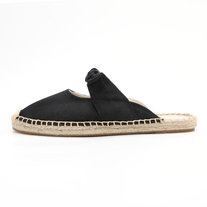 Women's Bow Knot Mule Espadrilles | Summer Slip-On Flats