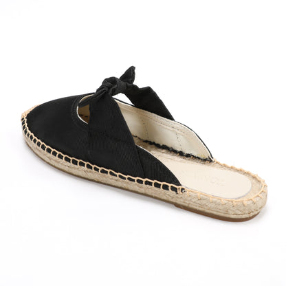 Women's Bow Knot Mule Espadrilles | Summer Slip-On Flats