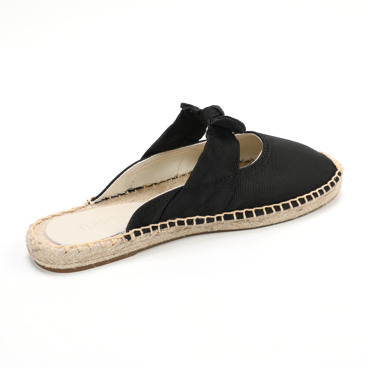 Women's Bow Knot Mule Espadrilles | Summer Slip-On Flats