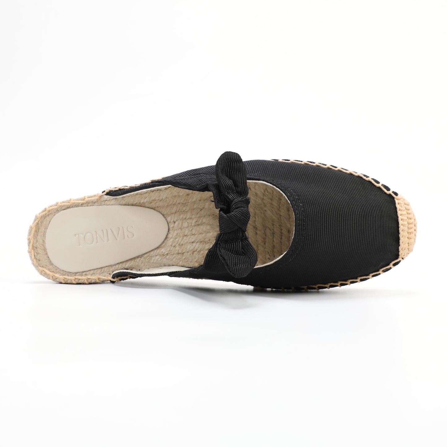 Women's Bow Knot Mule Espadrilles | Summer Slip-On Flats