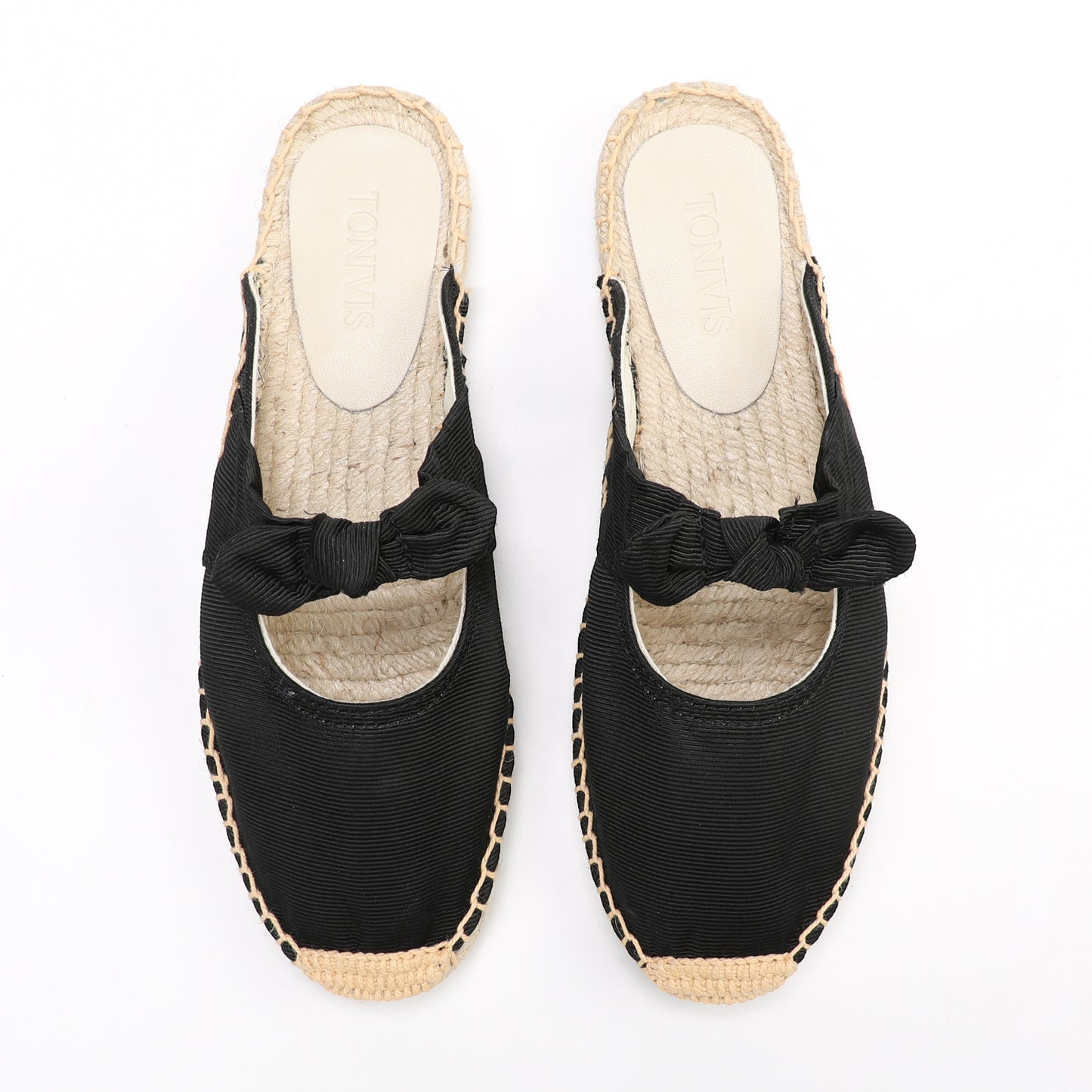 Women's Bow Knot Mule Espadrilles | Summer Slip-On Flats