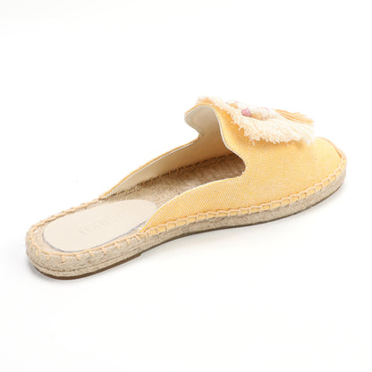 Women's Bohemian Pom Pom Mule Espadrilles | Summer Resort Flats