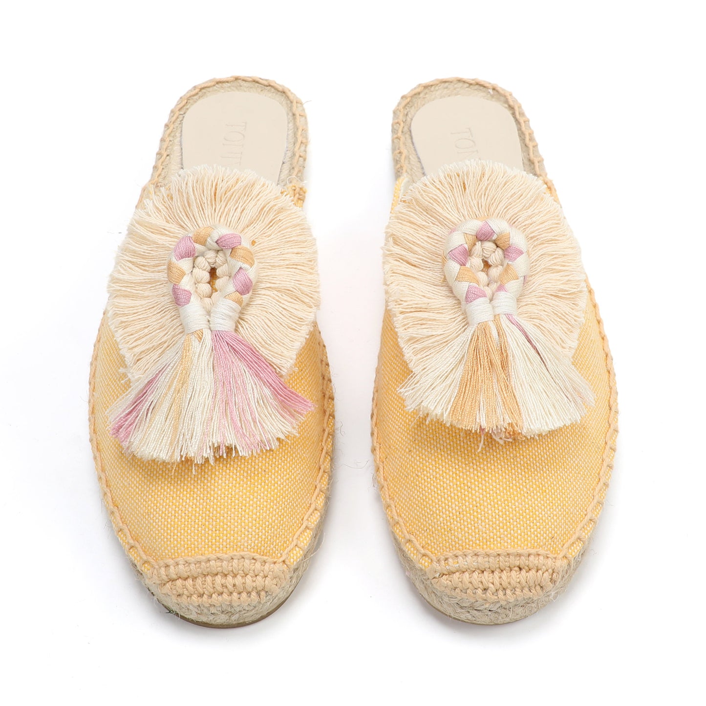 Women's Bohemian Pom Pom Mule Espadrilles | Summer Resort Flats
