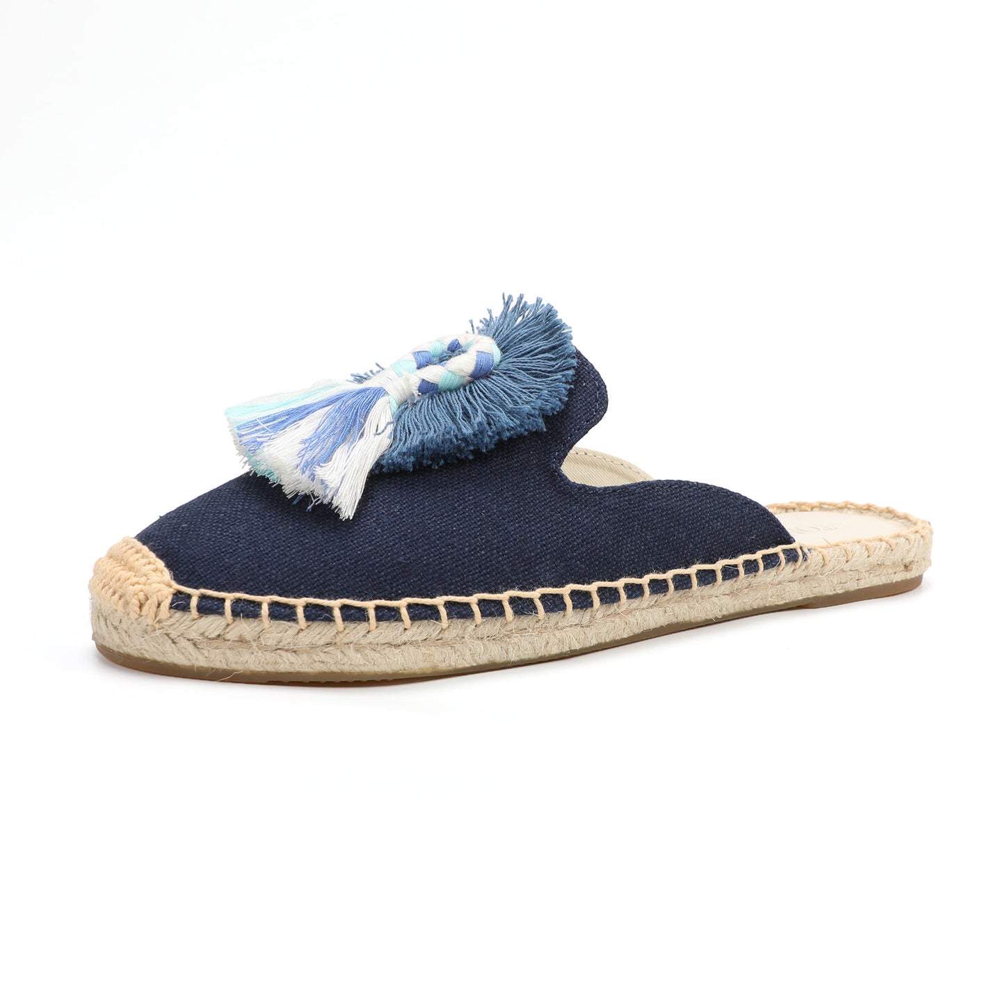 Women's Bohemian Pom Pom Mule Espadrilles | Summer Resort Flats