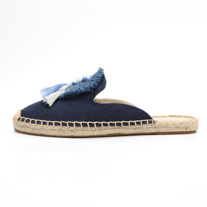 Women's Bohemian Pom Pom Mule Espadrilles | Summer Resort Flats