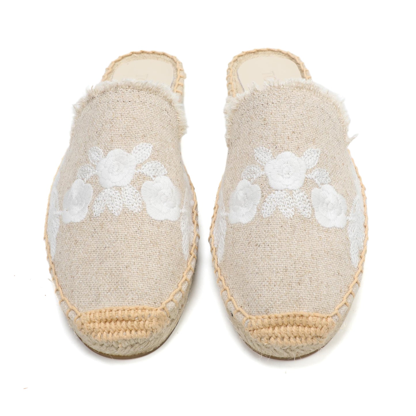 Women's Embroidered Espadrille Mules | Casual Summer Slip-On Flats