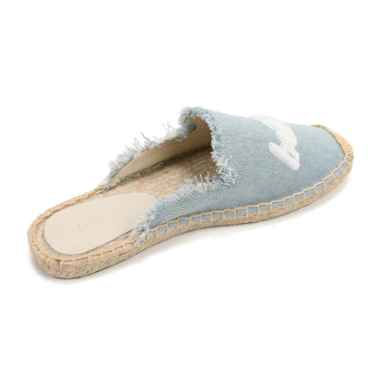Women's Embroidered Espadrille Mules | Casual Summer Slip-On Flats