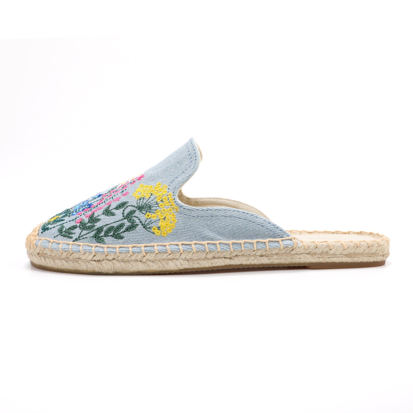 Women's Wildflower Embroidered Espadrille Mules | Casual Summer Flats