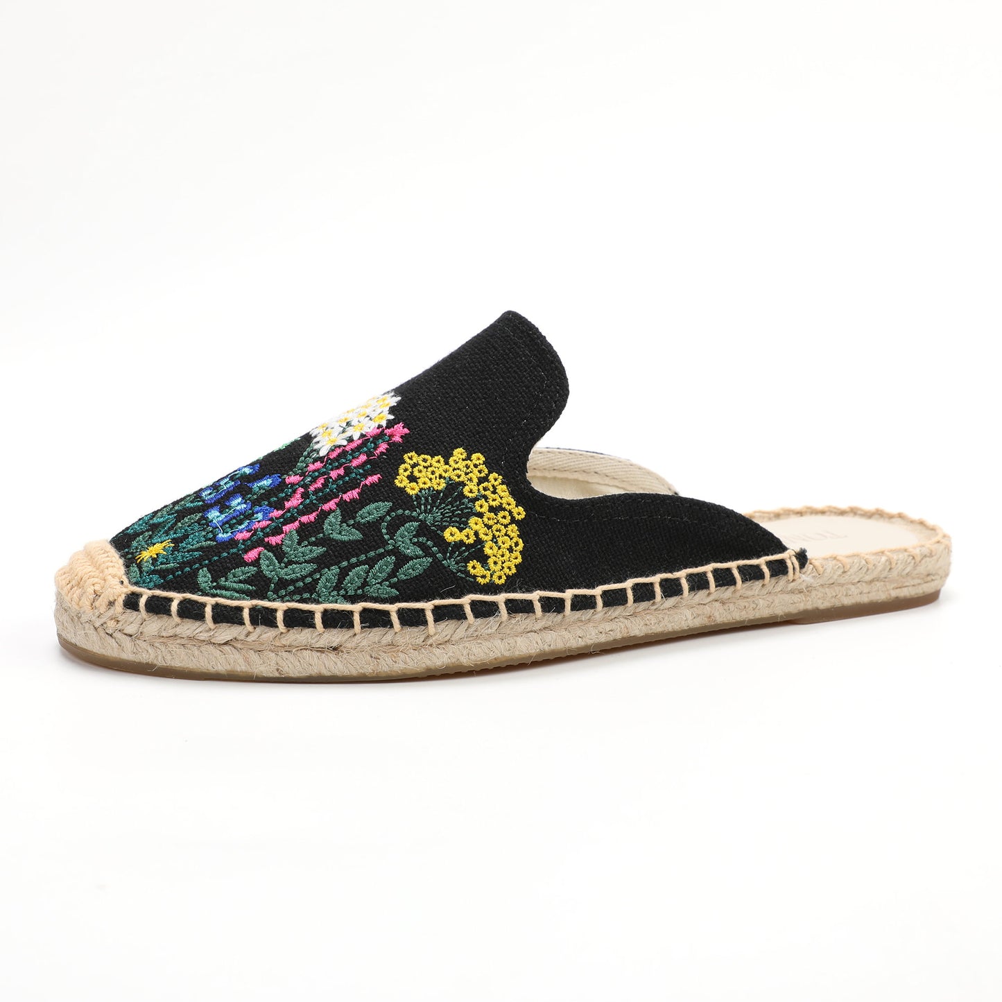 Women's Wildflower Embroidered Espadrille Mules | Casual Summer Flats