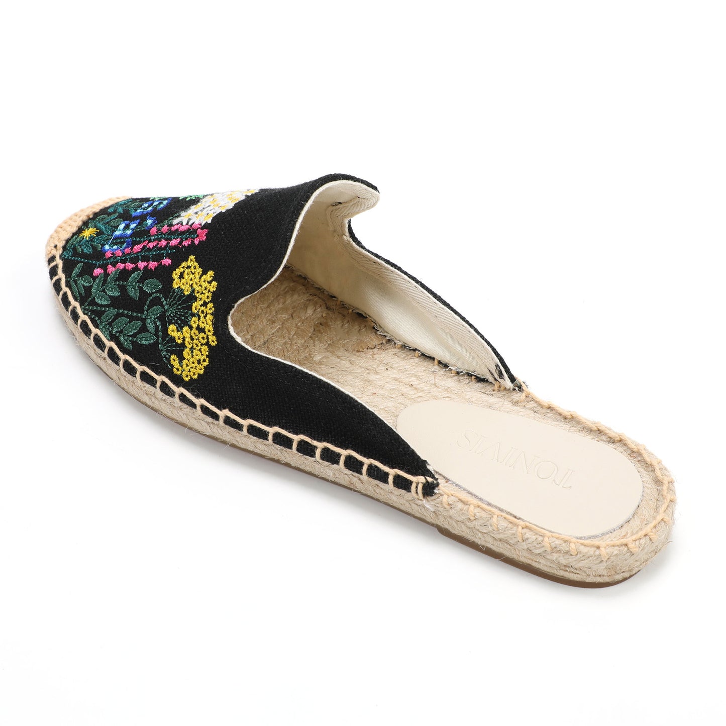 Women's Wildflower Embroidered Espadrille Mules | Casual Summer Flats