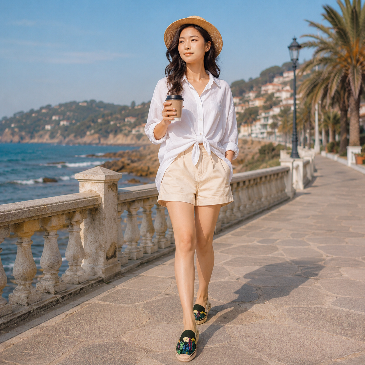 Women's Wildflower Embroidered Espadrille Mules | Casual Summer Flats