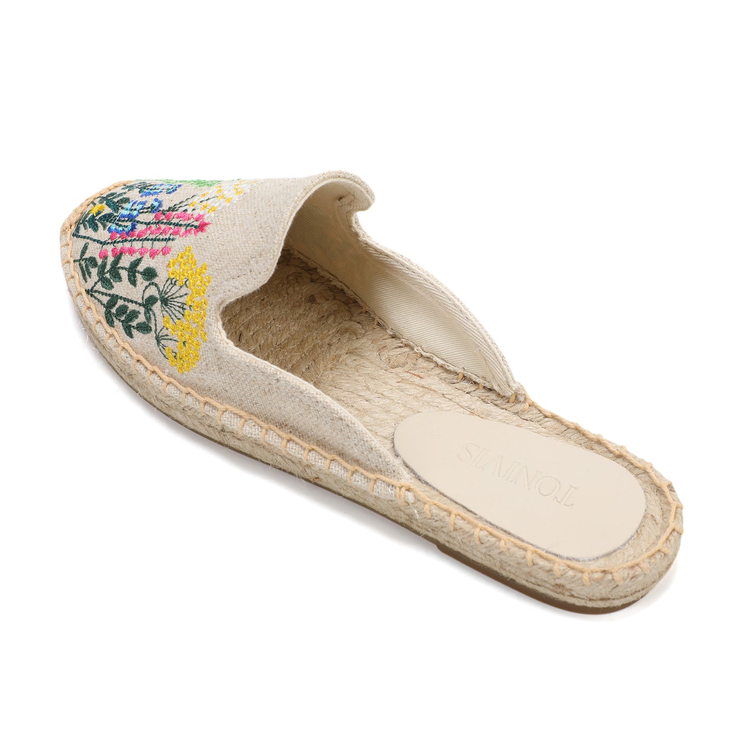 Women's Wildflower Embroidered Espadrille Mules | Casual Summer Flats