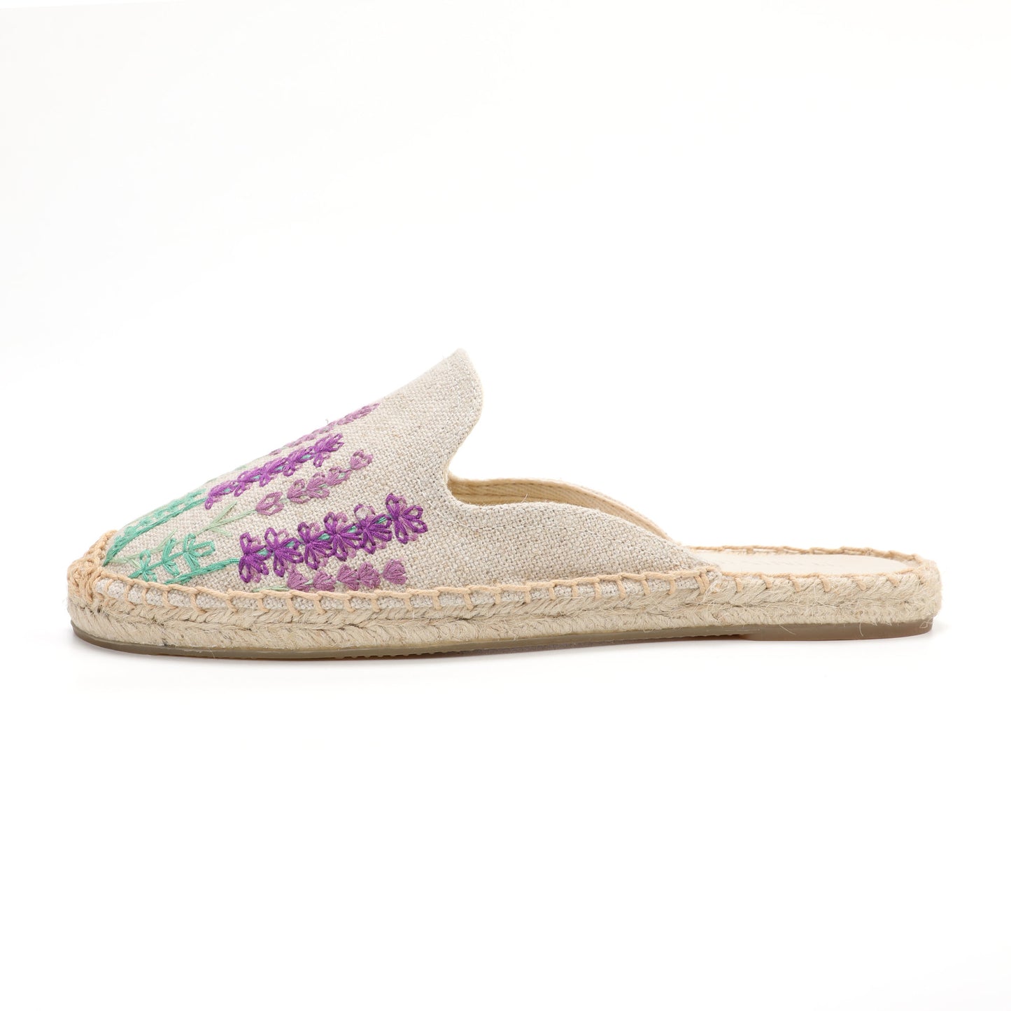 Women's Wildflower Embroidered Espadrille Mules | Casual Summer Flats