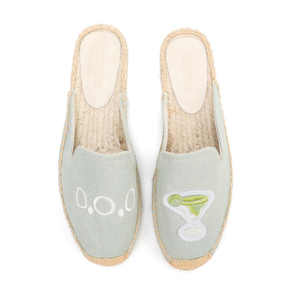 Playful Embroidered Espadrille Mules for Women | TONIVIS