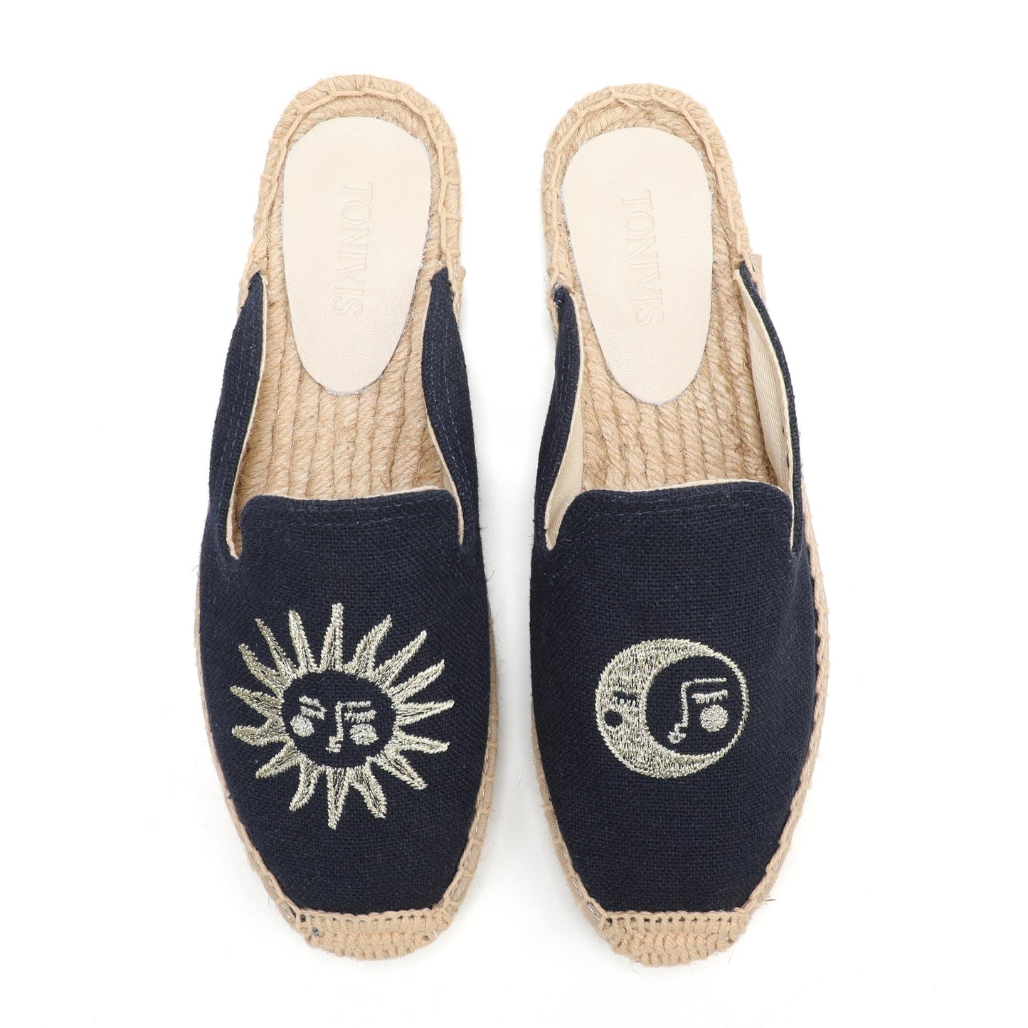 Playful Embroidered Espadrille Mules for Women | TONIVIS