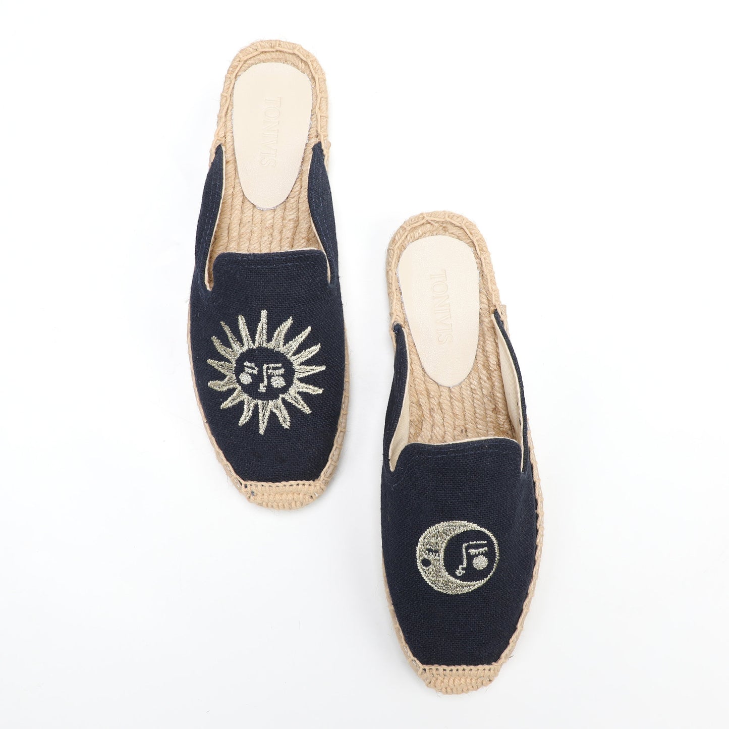 Playful Embroidered Espadrille Mules for Women | TONIVIS