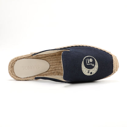 Playful Embroidered Espadrille Mules for Women | TONIVIS