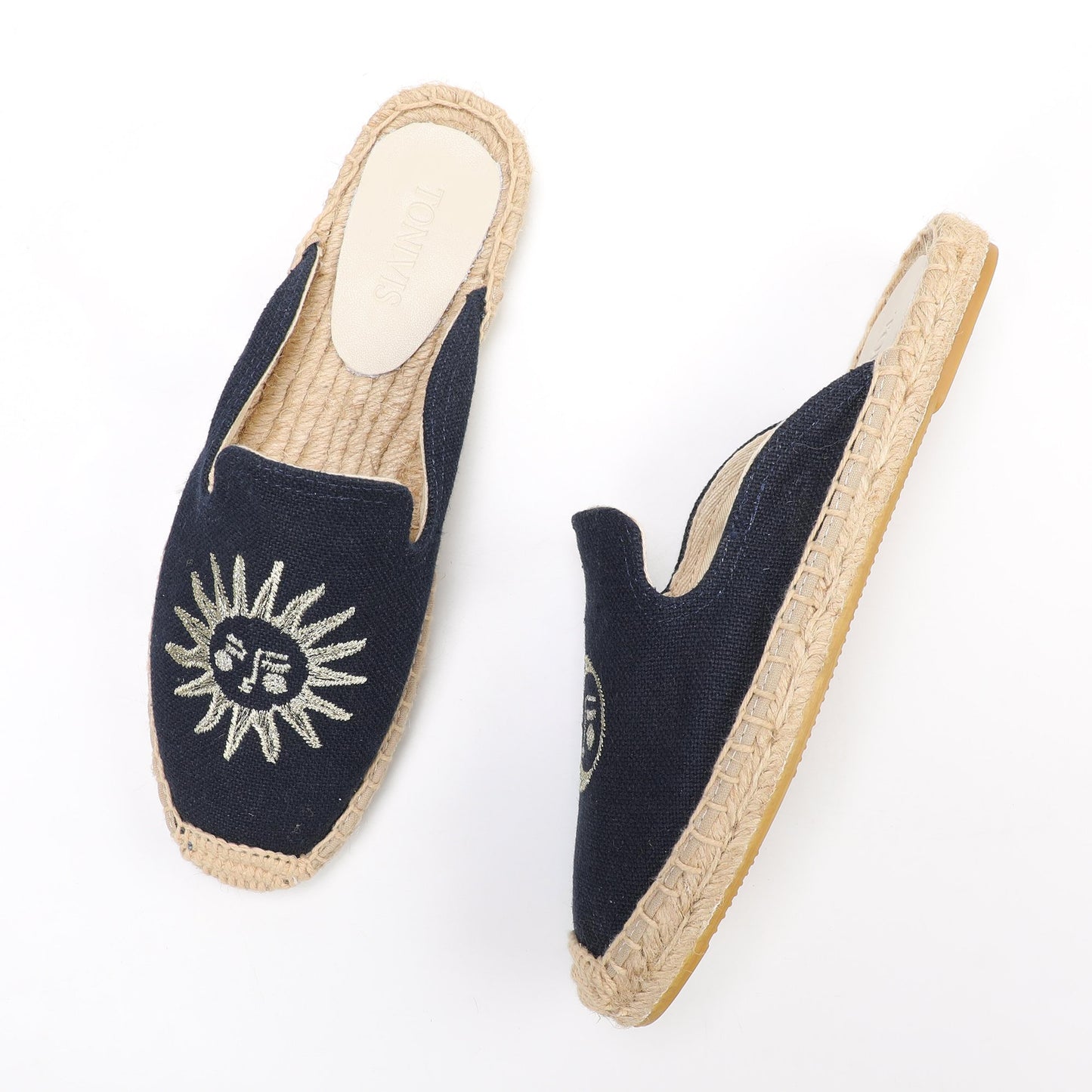 Playful Embroidered Espadrille Mules for Women | TONIVIS