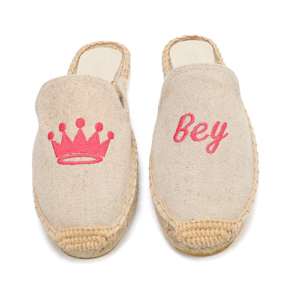 Playful Embroidered Espadrille Mules for Women | TONIVIS