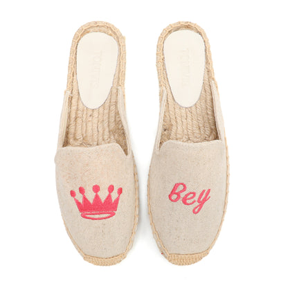 Playful Embroidered Espadrille Mules for Women | TONIVIS
