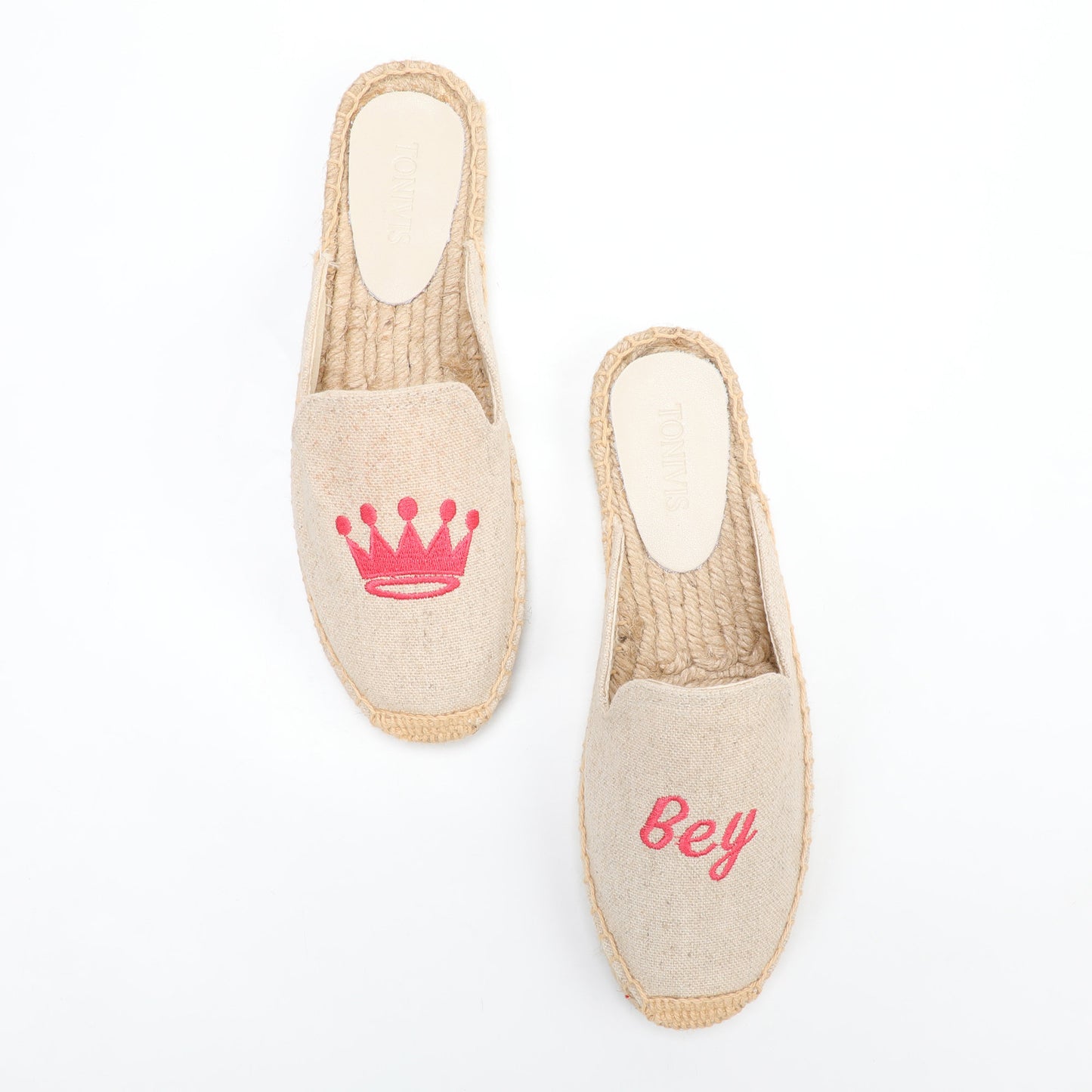Playful Embroidered Espadrille Mules for Women | TONIVIS