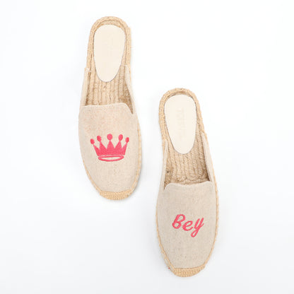 Playful Embroidered Espadrille Mules for Women | TONIVIS