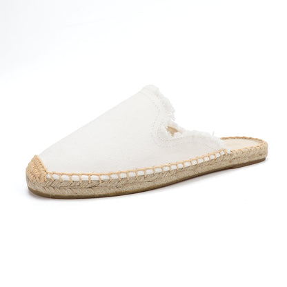 Women's Wool & Denim Espadrille Mules