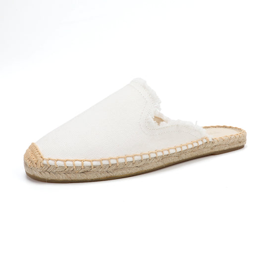 Women's Wool & Denim Espadrille Mules