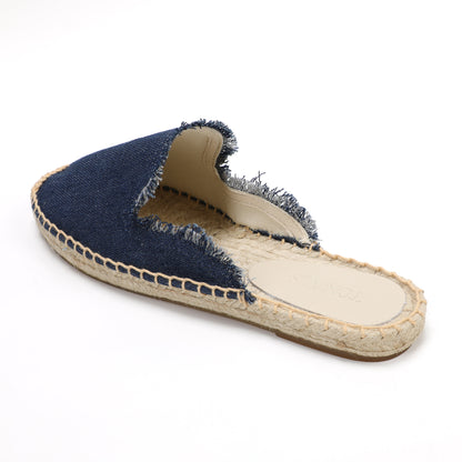 Women's Wool & Denim Espadrille Mules