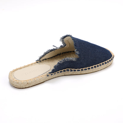 Women's Wool & Denim Espadrille Mules